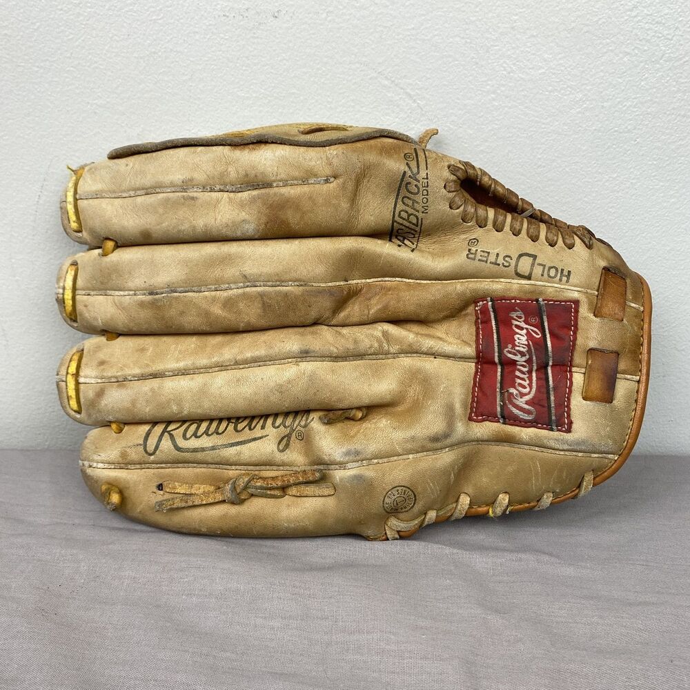 Vintage Rawlings RBG36 Jose Canseco 12 Inch Leather Baseball Glove Basket Web Mi - Picture 2 of 6